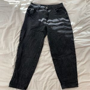 High Waisted Paperbag Jeans